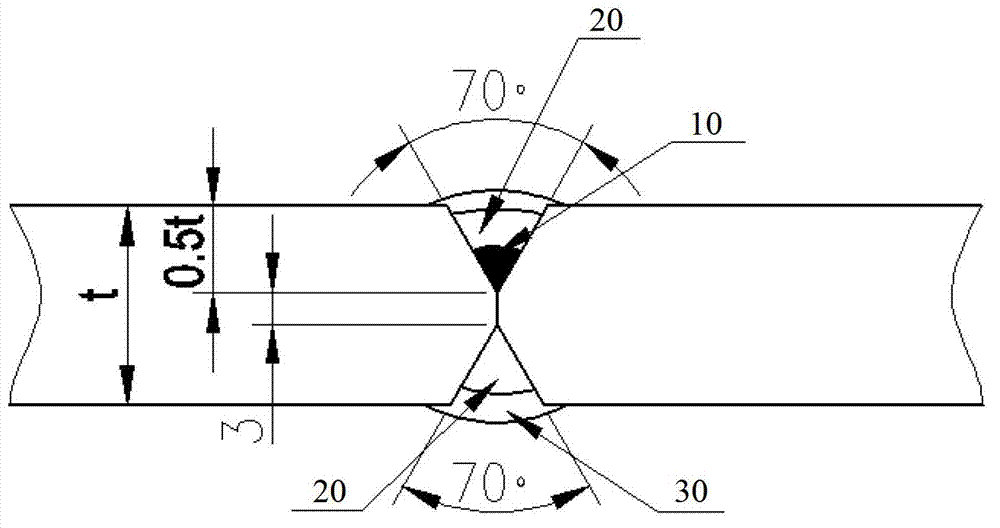 Welding method for 10CrMo9-10 steel