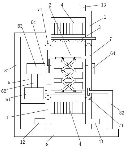 A rotary telescopic nitrogen cooling device and cooling method thereof