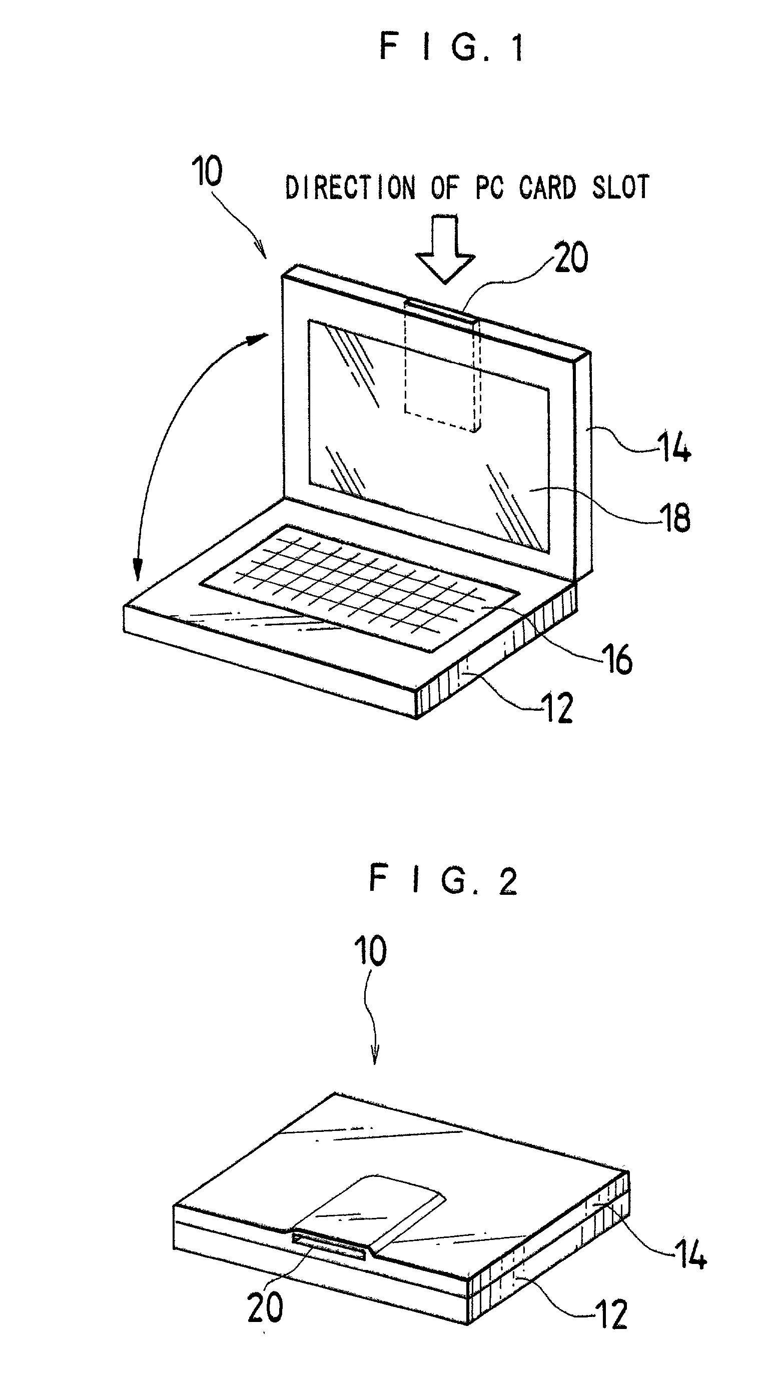 Arrangement of card slot in laptop computer