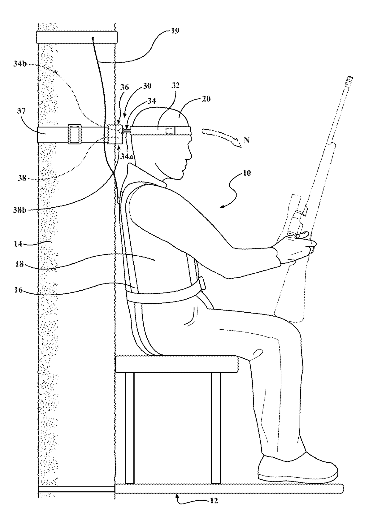 Head harness for tree-stand users