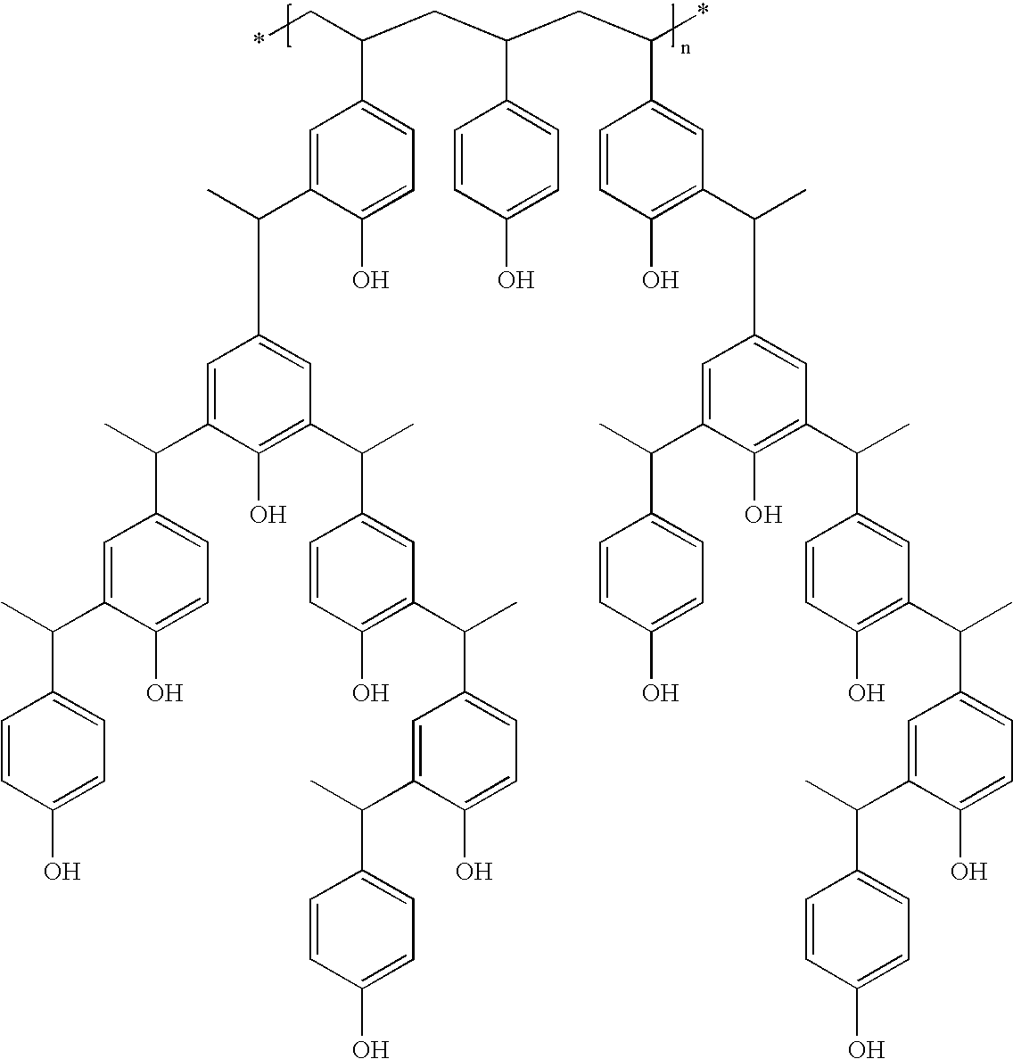 Derivatized polyhydroxystyrenes (DPHS) with a novolak type structure and blocked DPHS (BDPHS) and processes for preparing the same