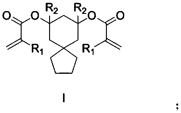 Photoresist resin monomer synthesized from spiro[2.5] decane-6, 8-diketone and synthesis method thereof