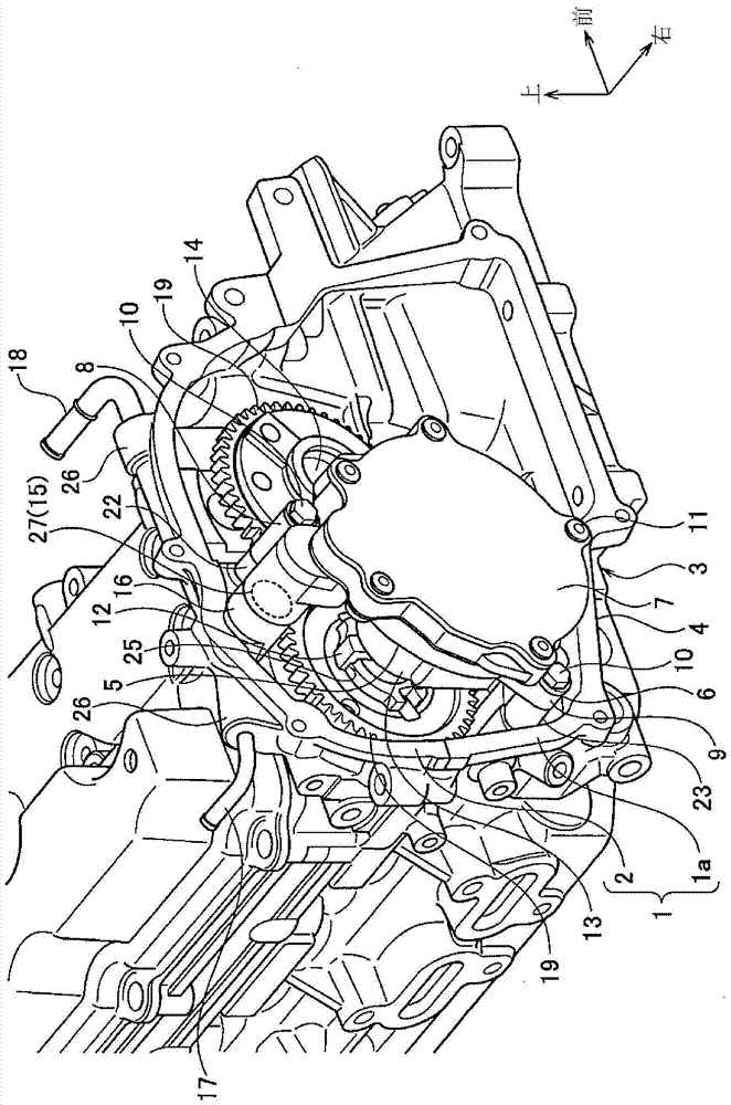 Negative pressure supply device for engine