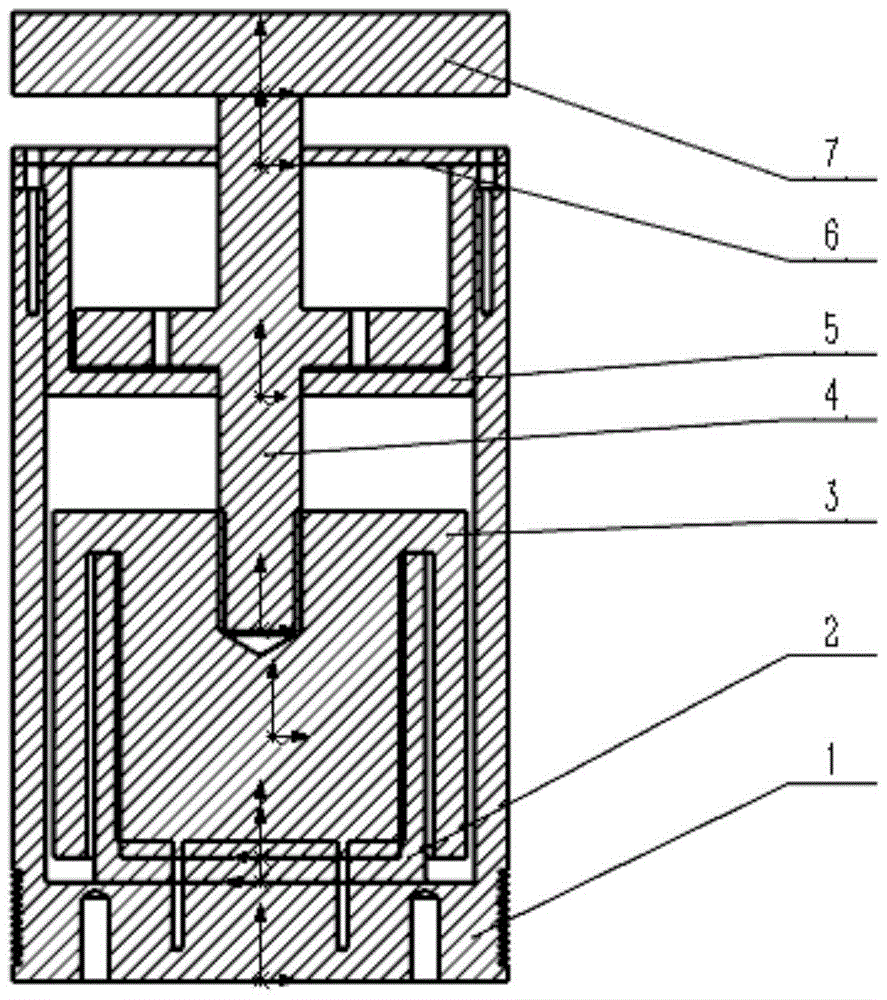 Electromagnetic one-dimensional constant force device and its control method