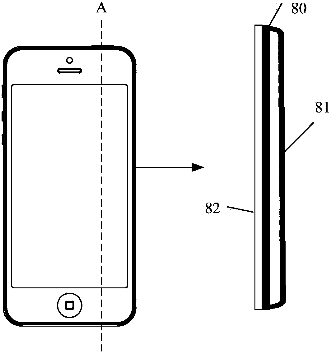 An electronic device and a method for making the curved glass