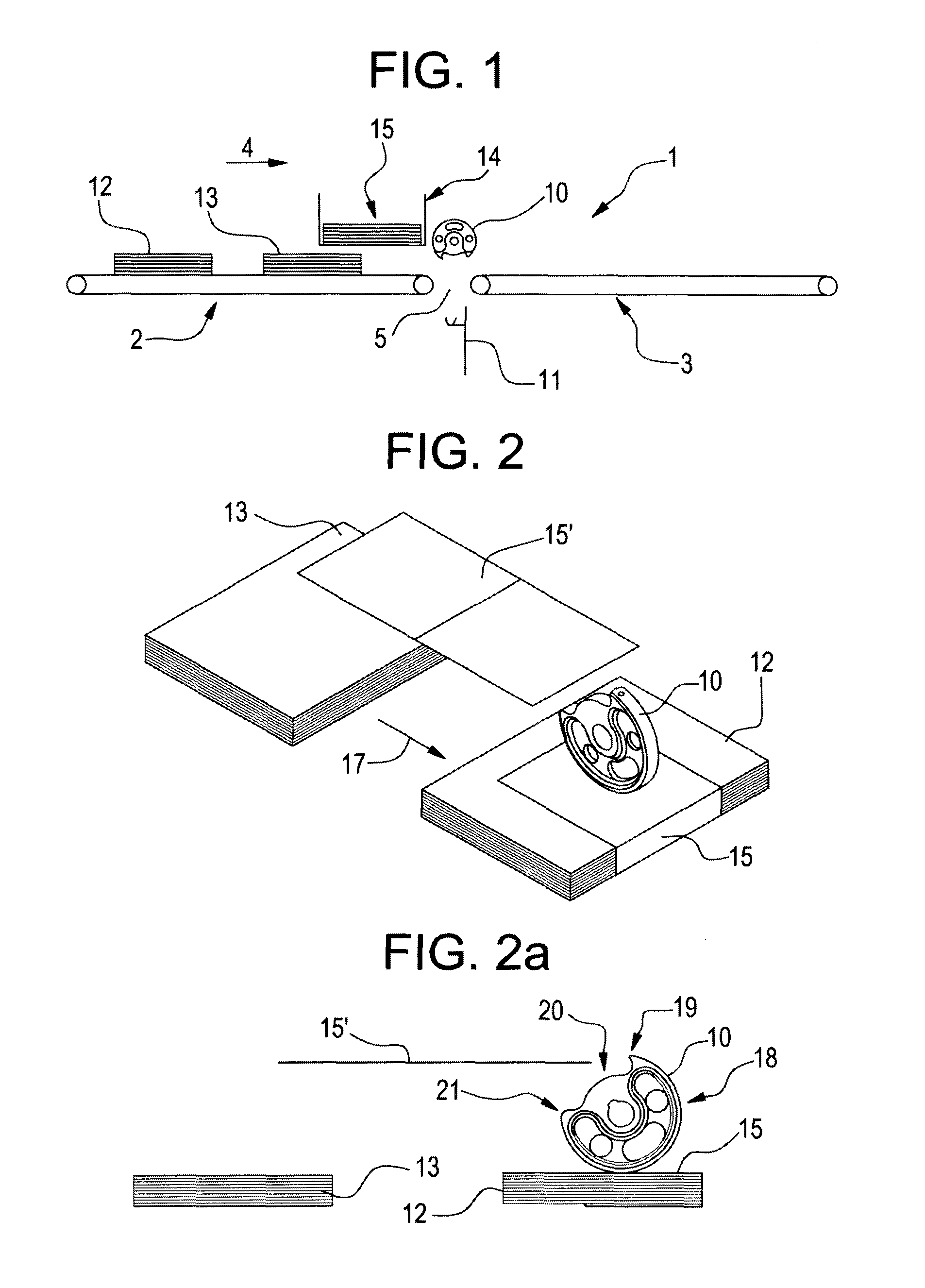 Method and apparatus for wrapping a stack with a wrapping sheet