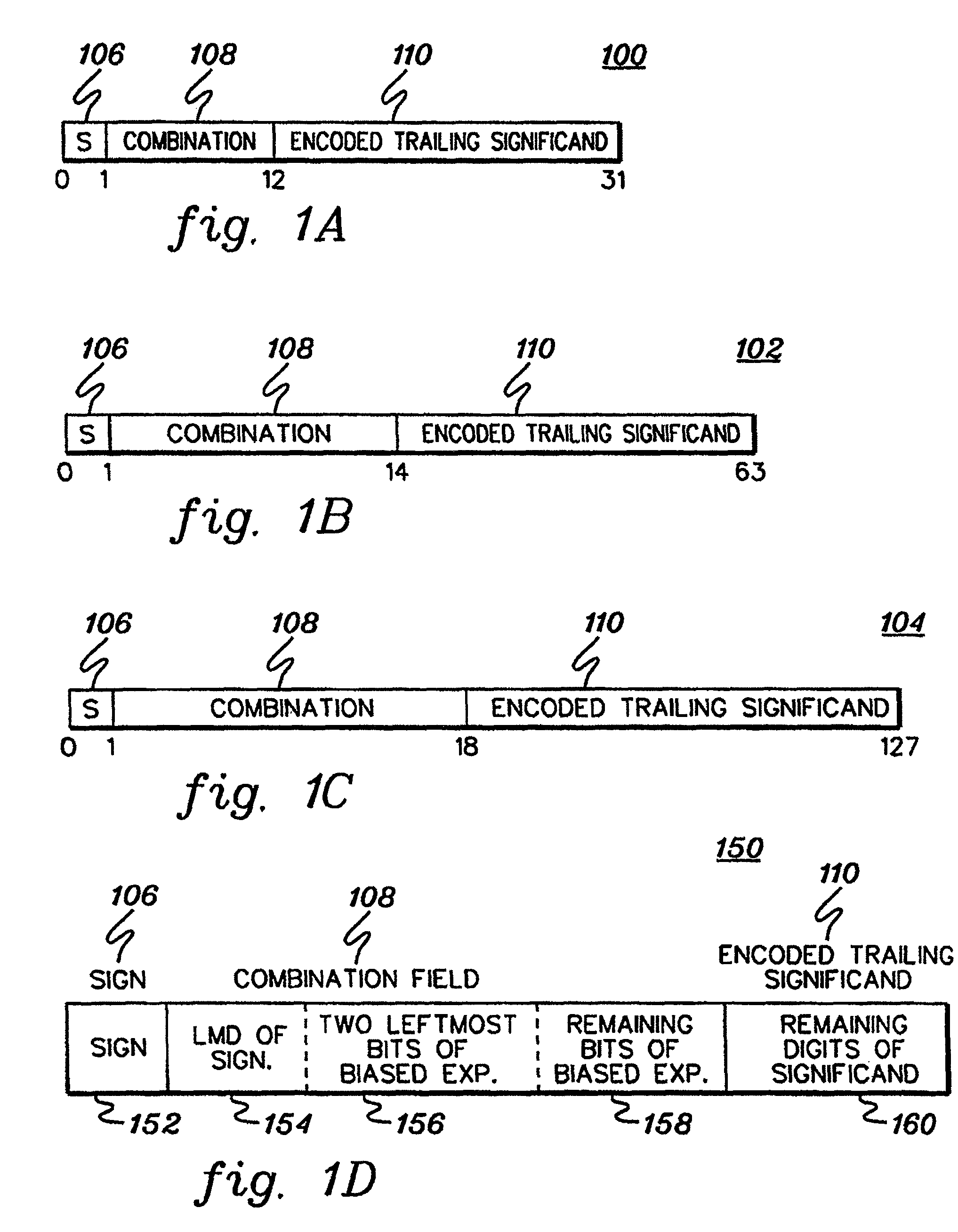 Decomposition of decimal floating point data