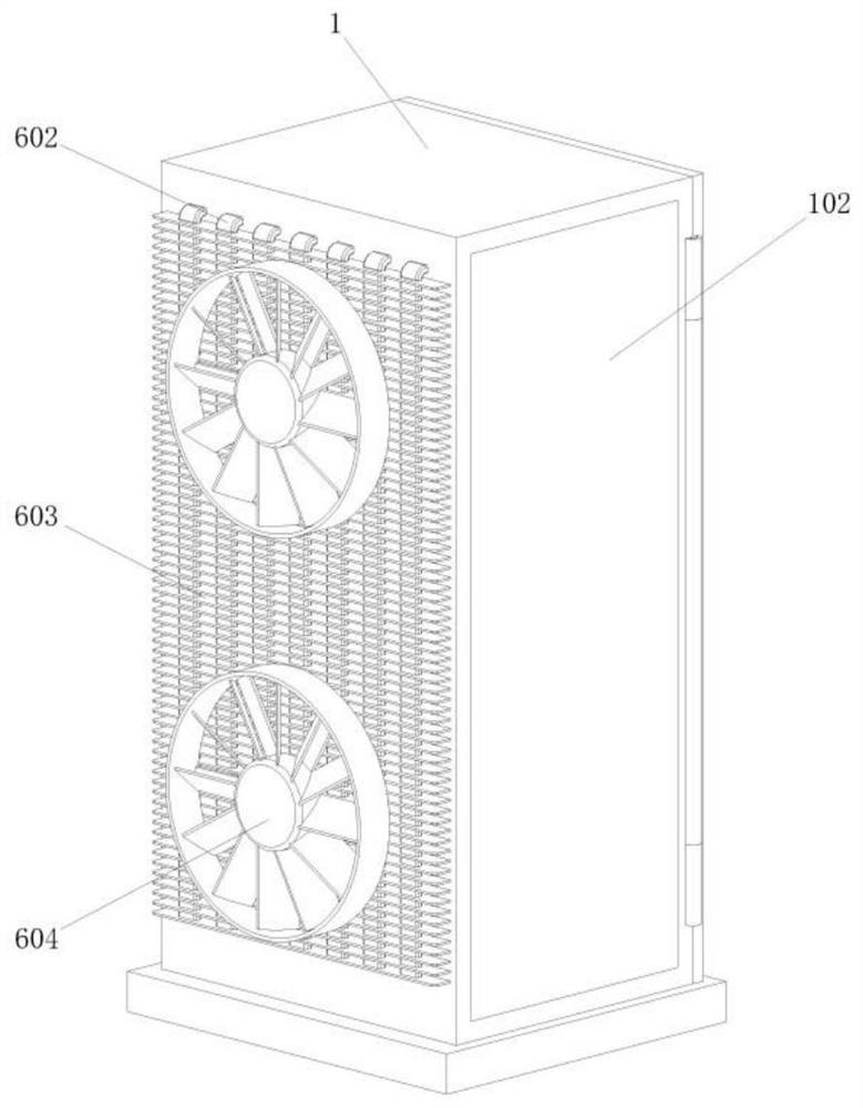 Interval heat dissipation type electrical cabinet