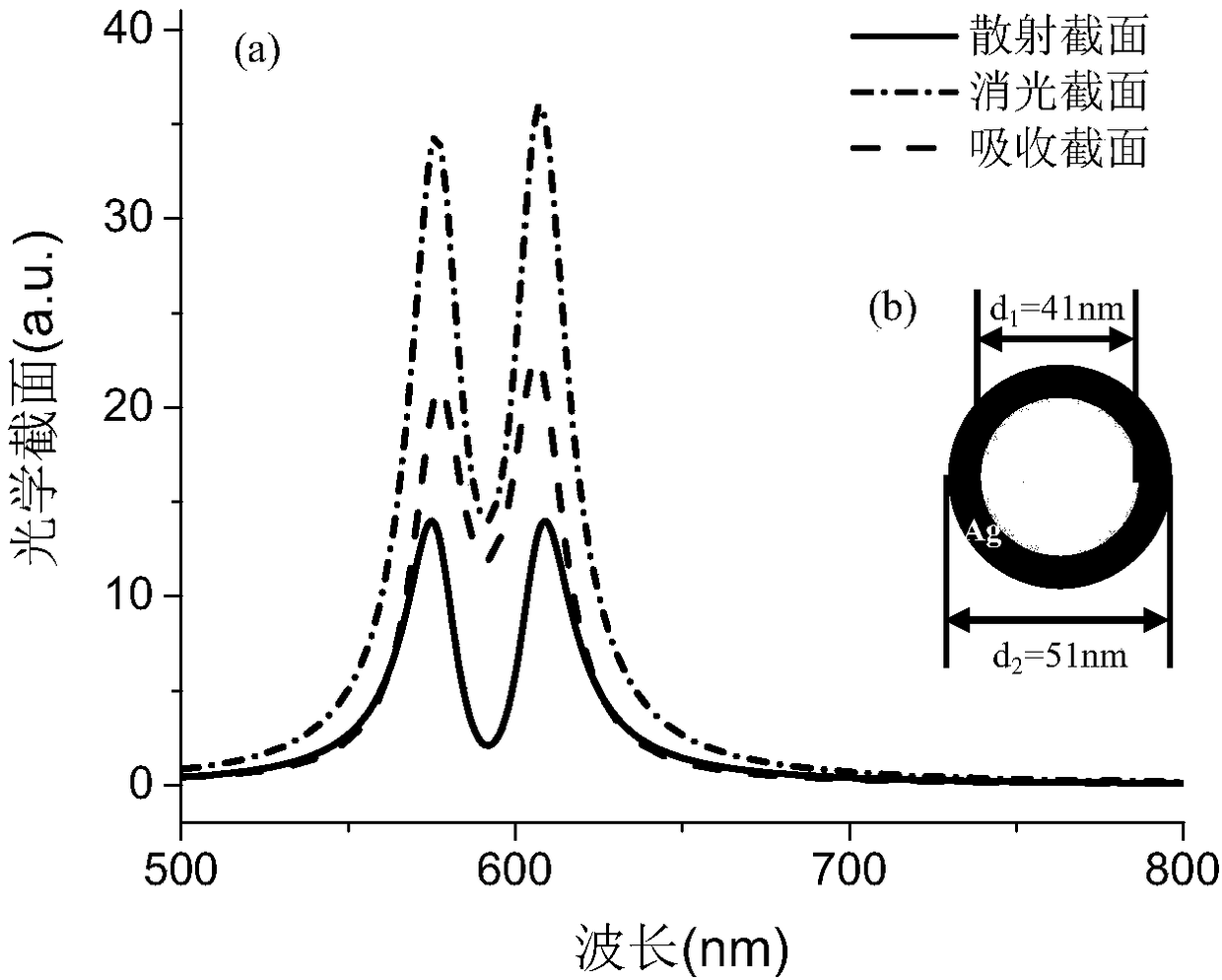 A detection method for local environment based on strong coupling of core-shell nanoparticles