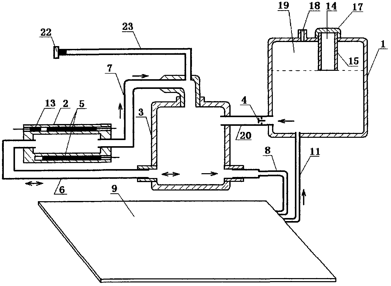Heat energy water circulation system
