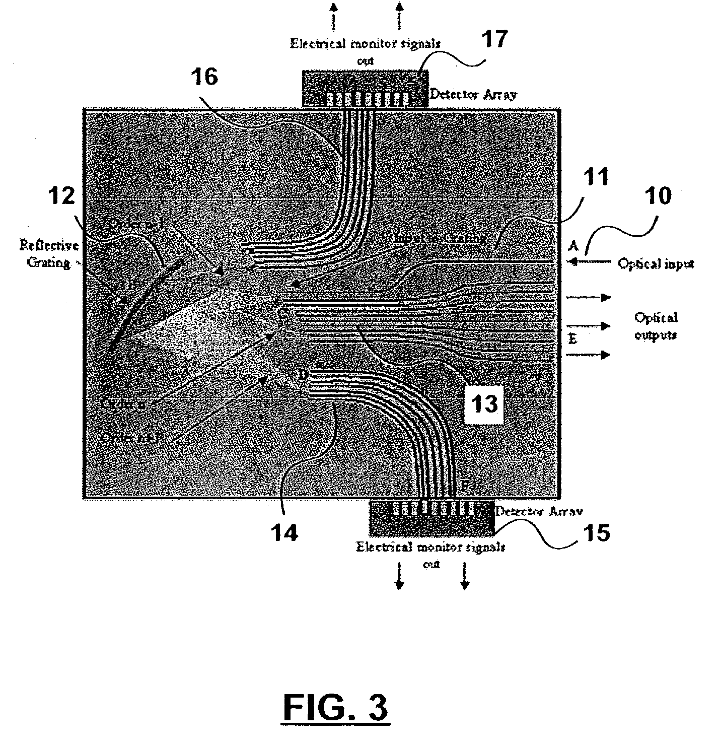 Device for integrating demultiplexing and optical channel monitoring