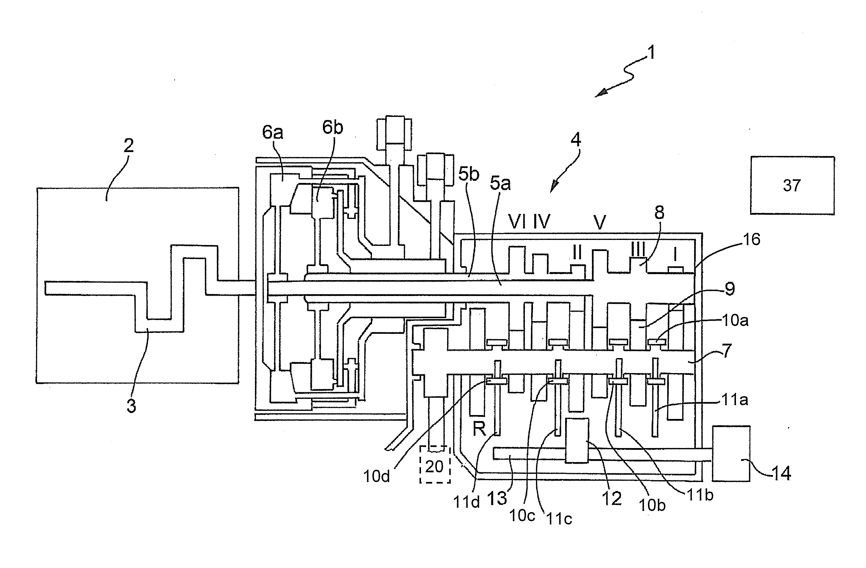Automatic manual transmission provided with parking lock device