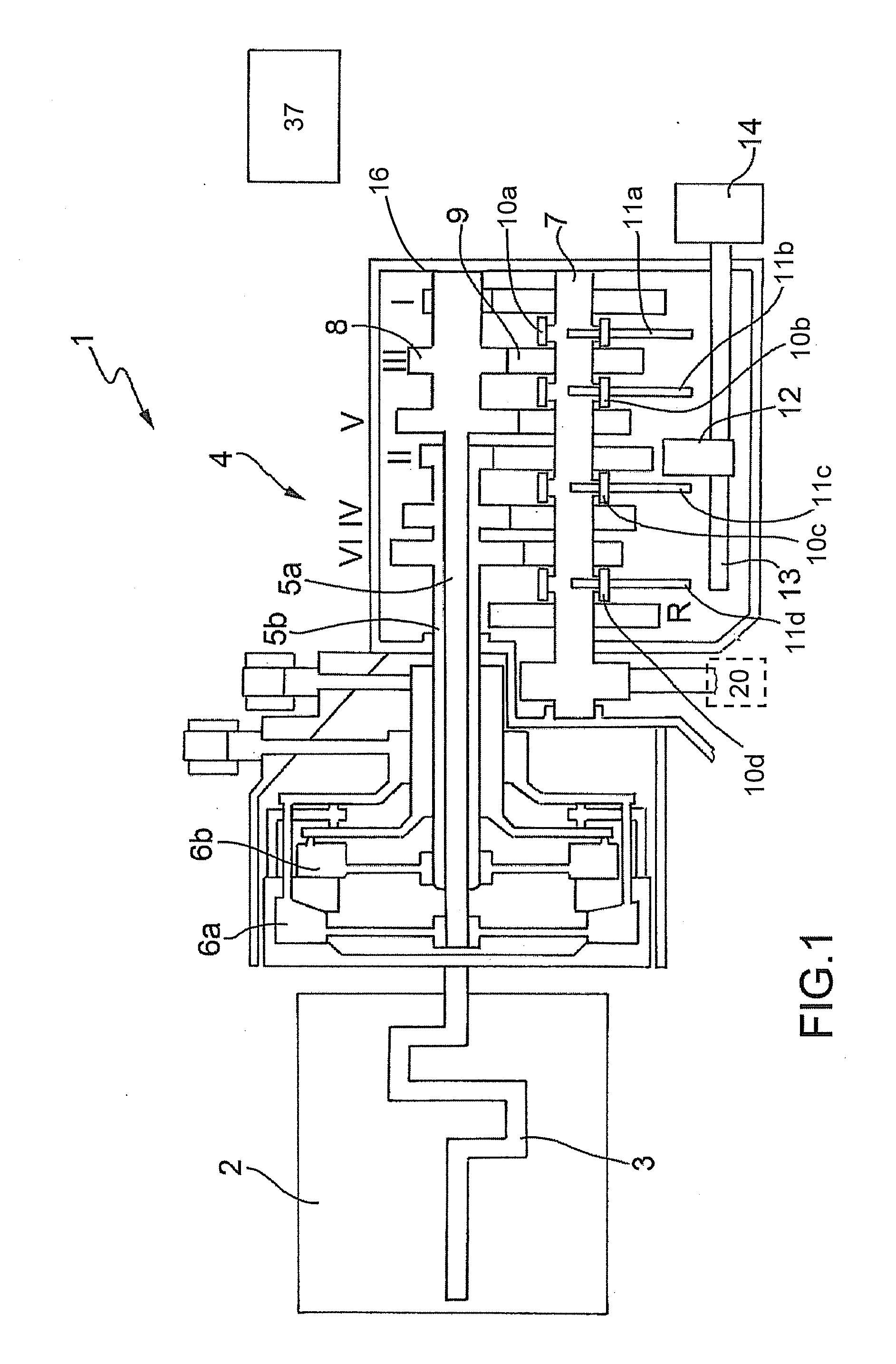 Automatic manual transmission provided with parking lock device