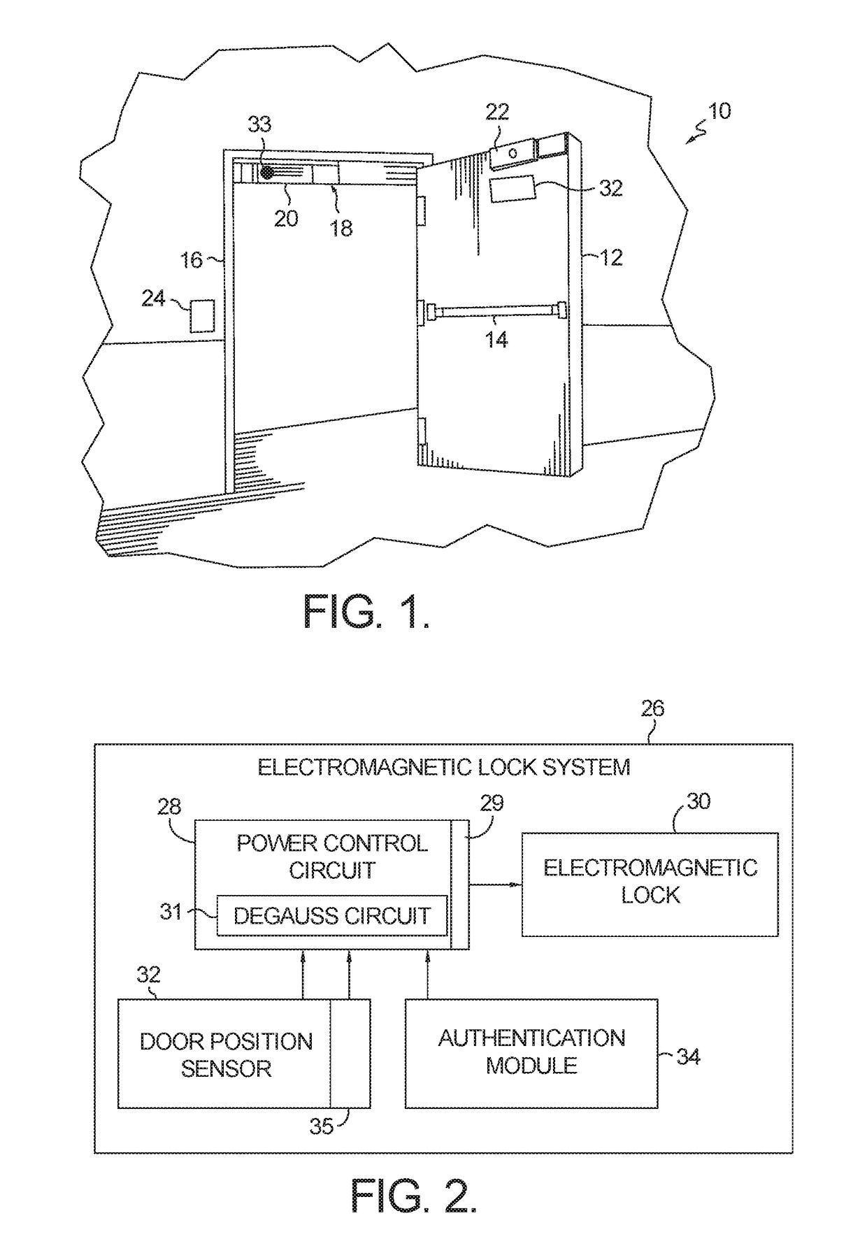 Degauss circuit for use in an electronically actuated door lock