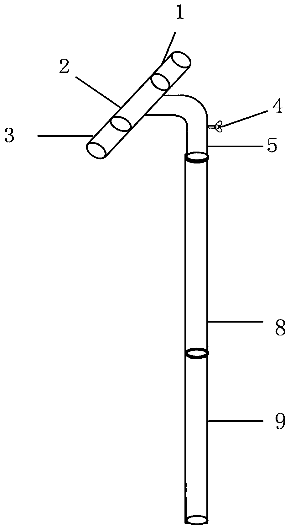 Novel test and operation wire hanging rod