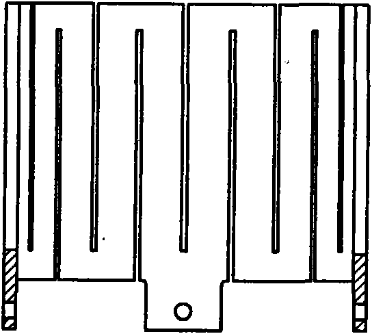 Improved structure of heater of czochralski crystal growing furnace