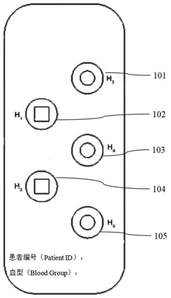 Immunoassay device for in vitro immediate determination of human ABO and/or Rh blood types