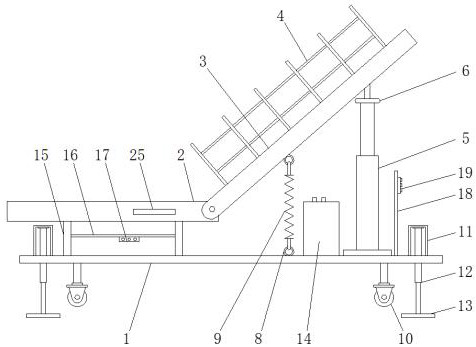 Warehouse logistics getting-off slideway device