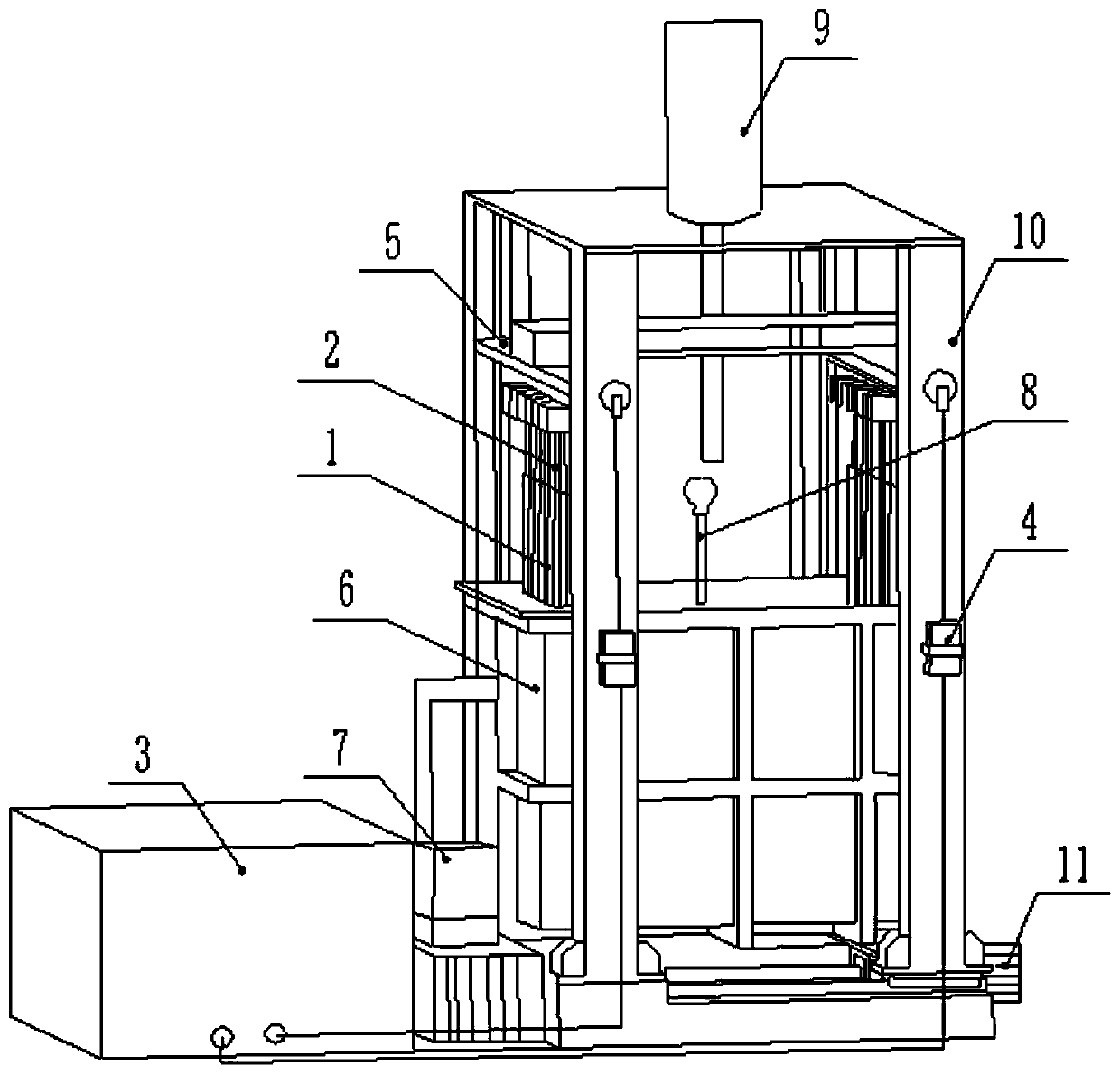 Expandable graphite preparation device and electrochemical intercalation method thereof