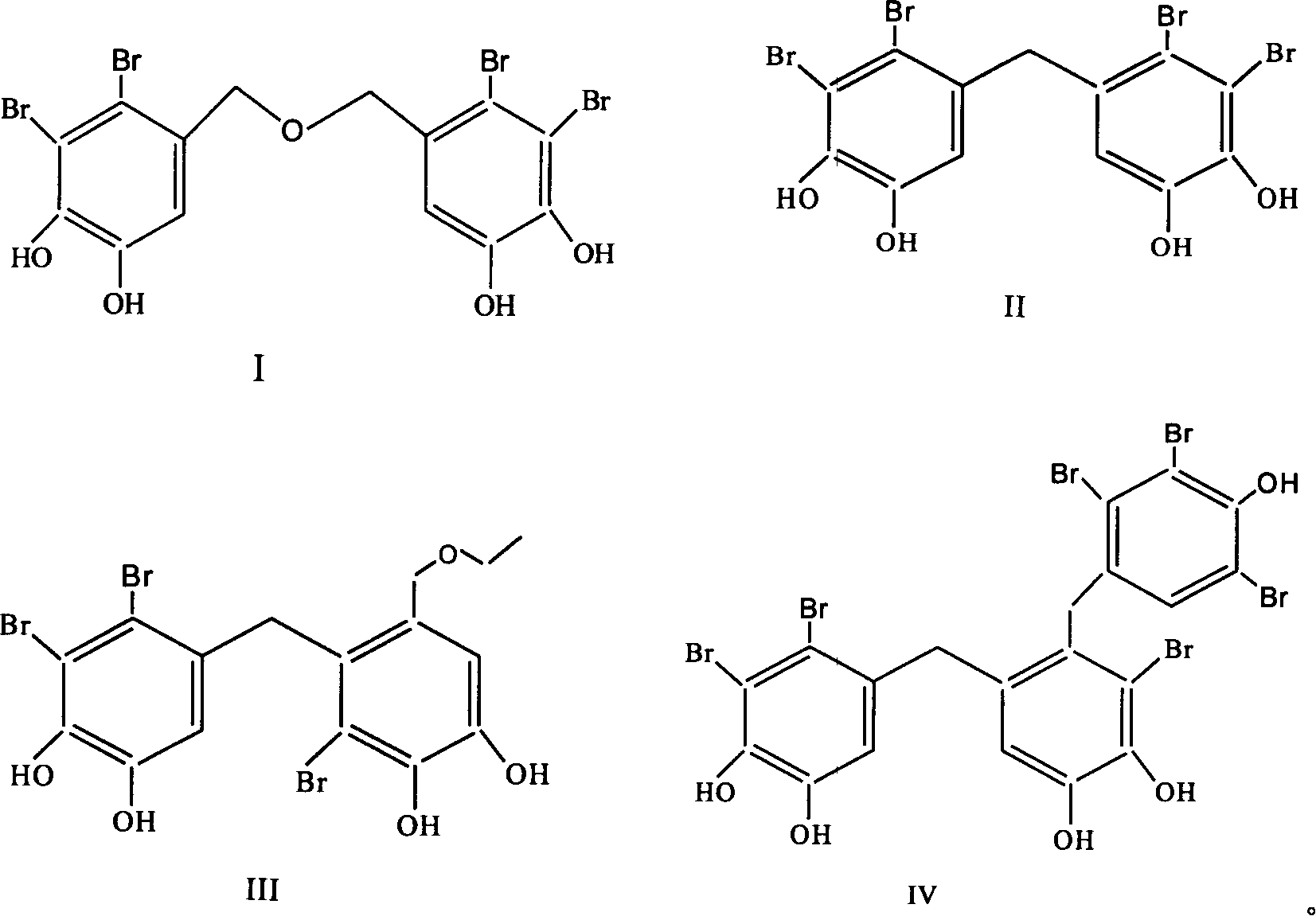 Use of bromphenol compound in protein-tyrosine phosphonatease inhibitor