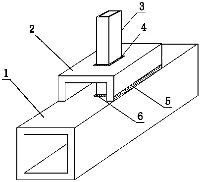 A method of moving and strengthening steel pipe joints on grooved ring mouth plate