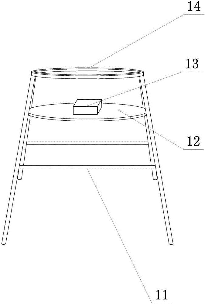 Ground positioning marking device for aerial shooting measurement of middle/low-altitude aircraft