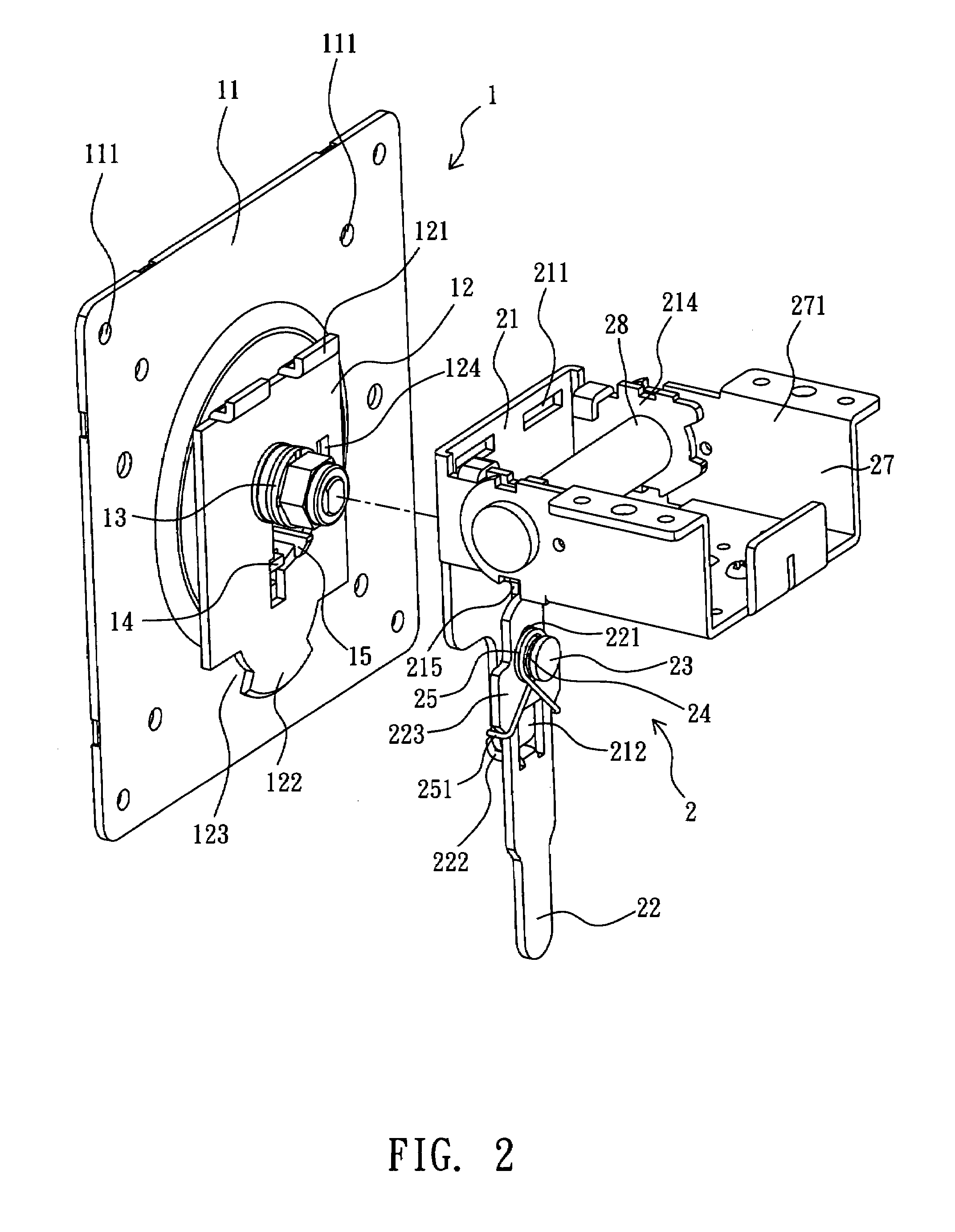 Detachable mounting assembly