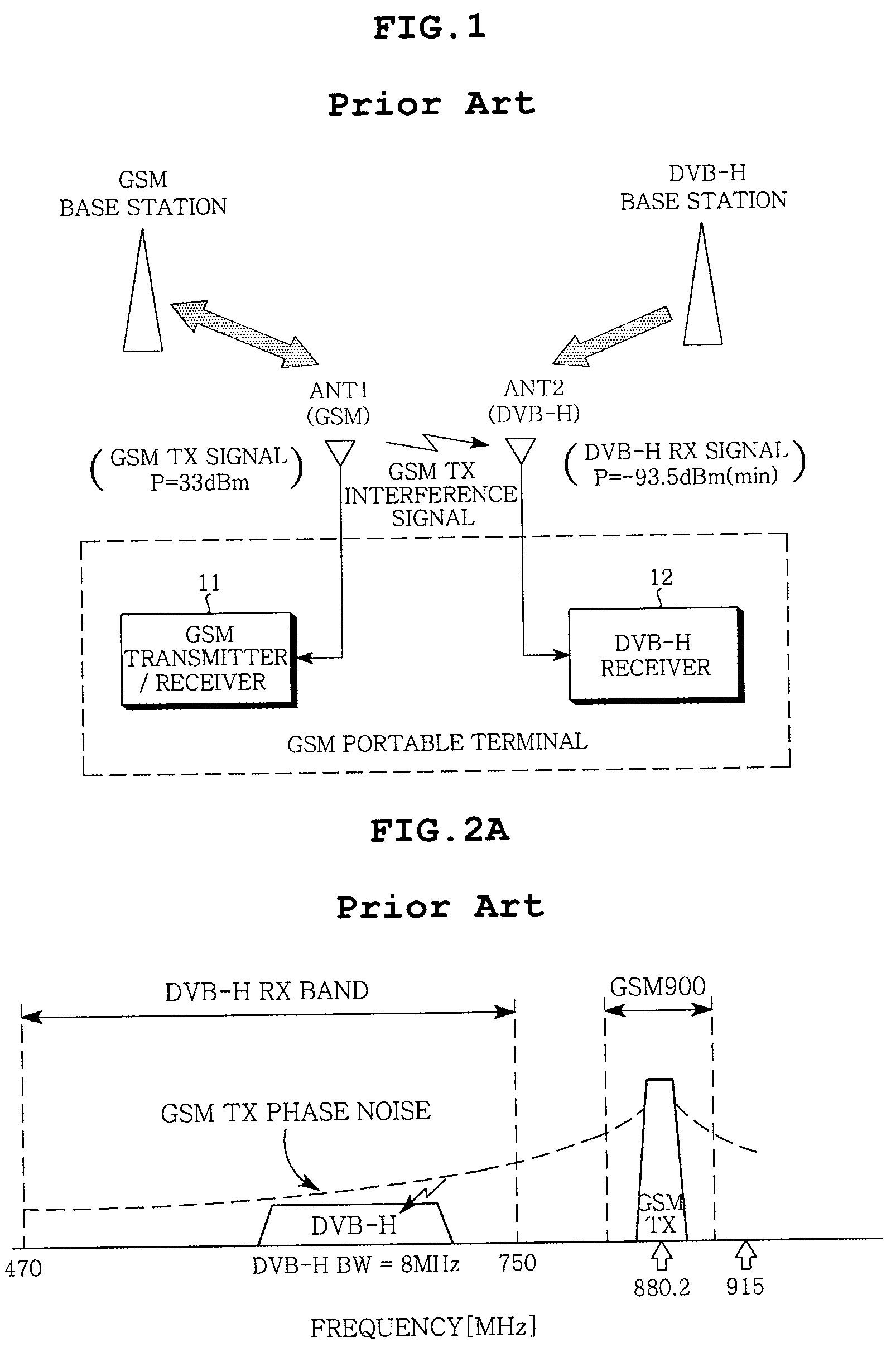 Apparatus and method for feedforward-type phase noise elimination in portable terminal