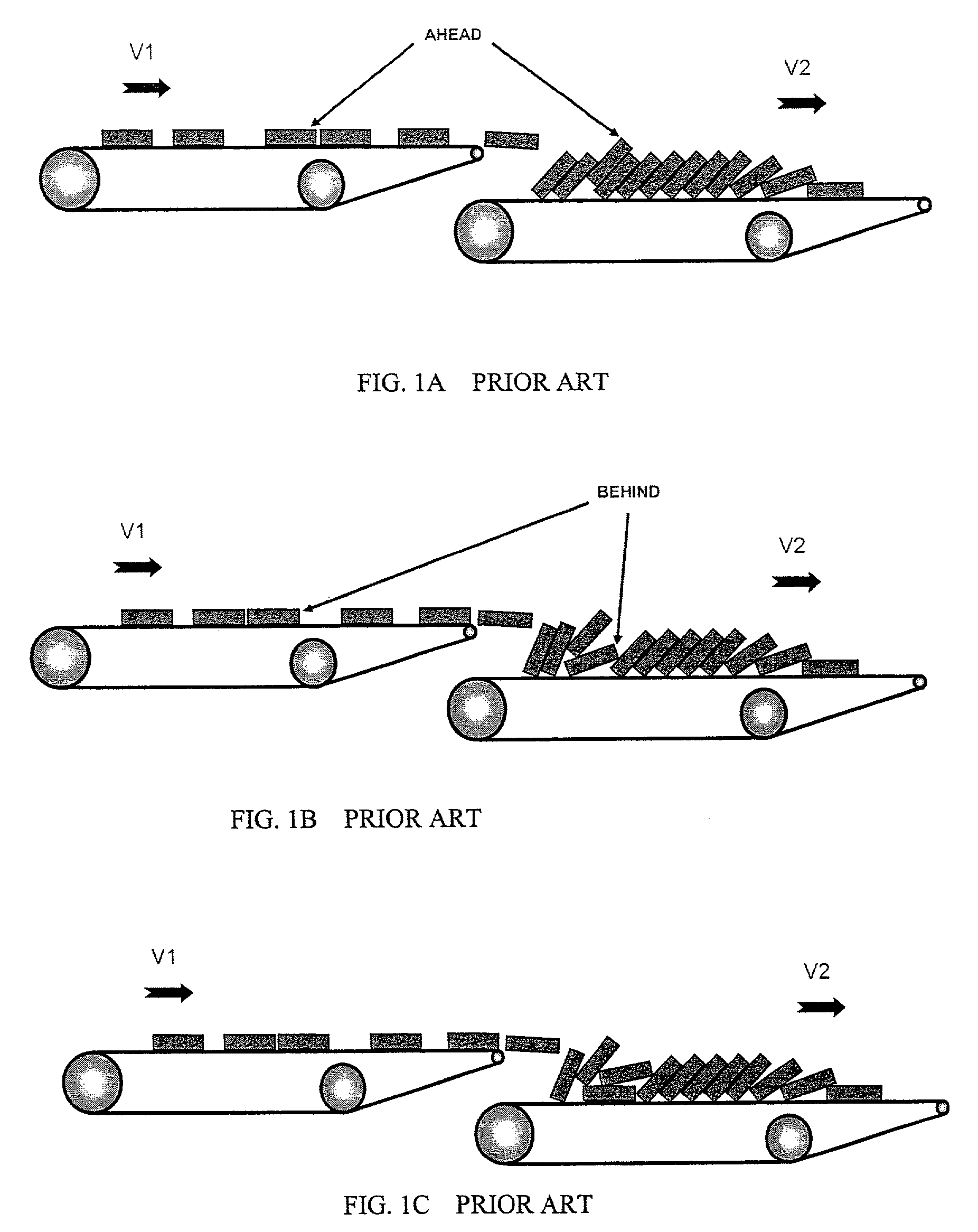 Device and method to correct uneven spacing of successive articles