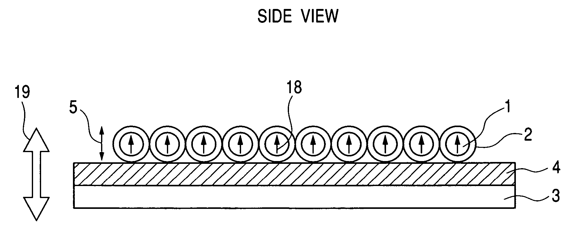 Method for producing nanoparticle layer having uniform easy axis of magnetization, magnetic recording medium having such layer, its production method, and its production apparatus