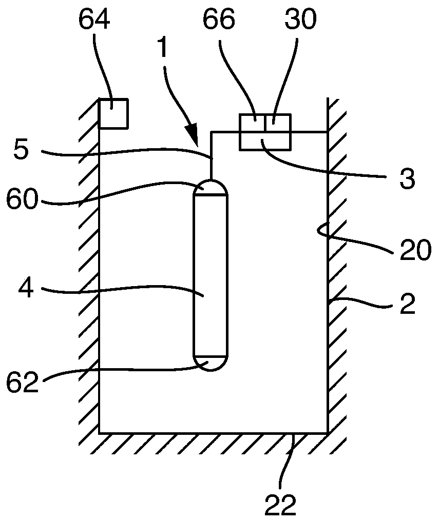 Device for determining the filling level of a filling product in a filling product reservoir
