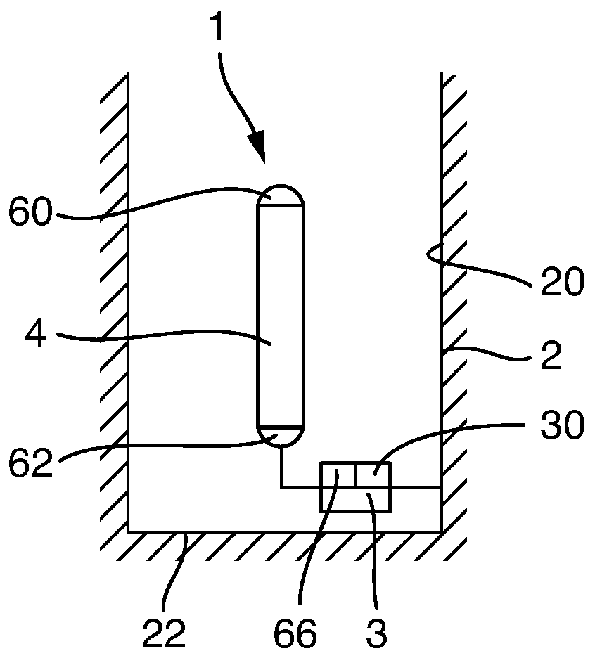Device for determining the filling level of a filling product in a filling product reservoir