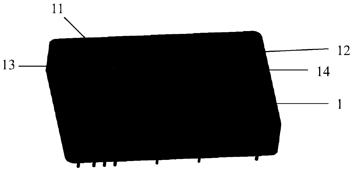 Parallel seam welding packaging dot frequency source assembly and manufacturing method thereof