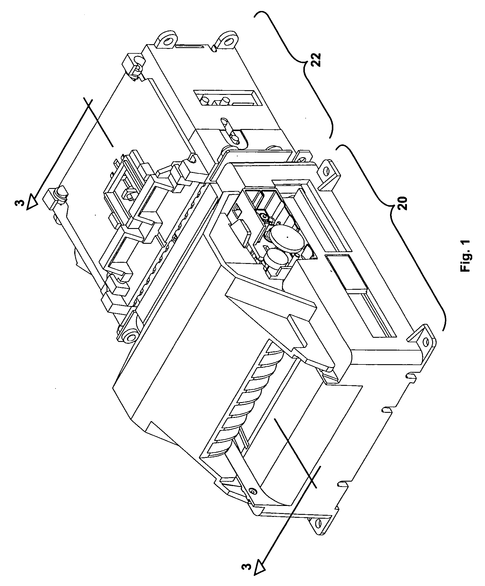 Ticket presenter for use with a ticket printer having a tear bar therein
