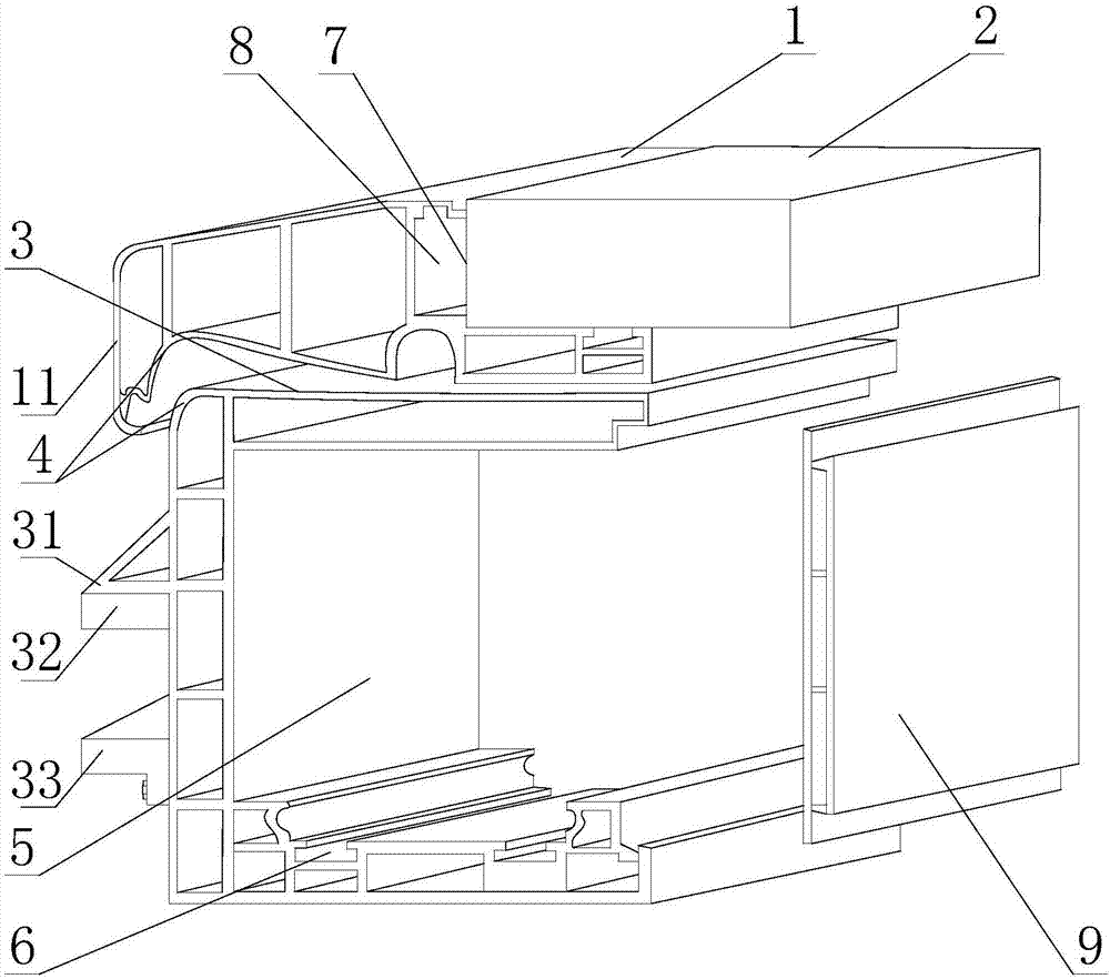 Skylight structure convenient to install and skylight installation method