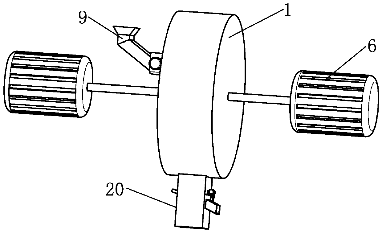 Grinding device used for grinding water-resistant oil-proof paper