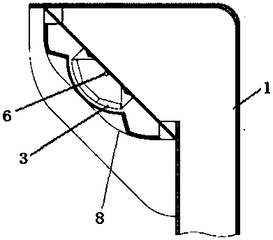 A reflective laser light curtain divider and its realization method