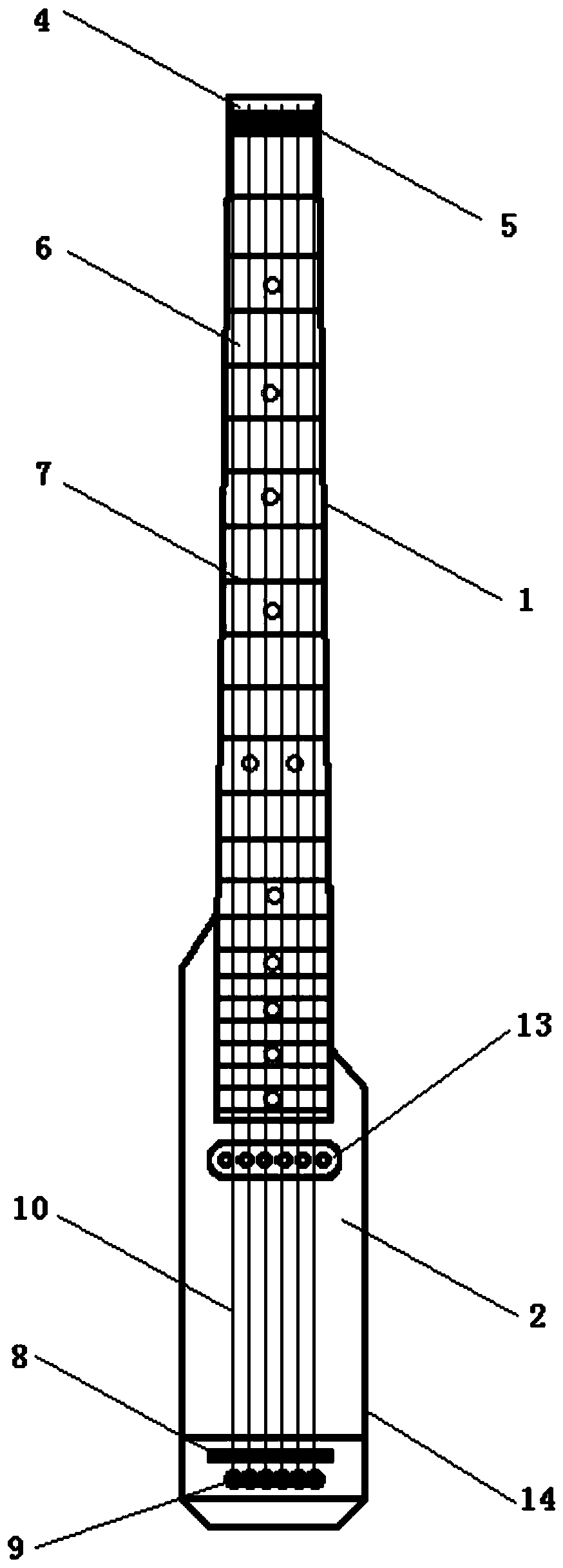 Portable electric guitar