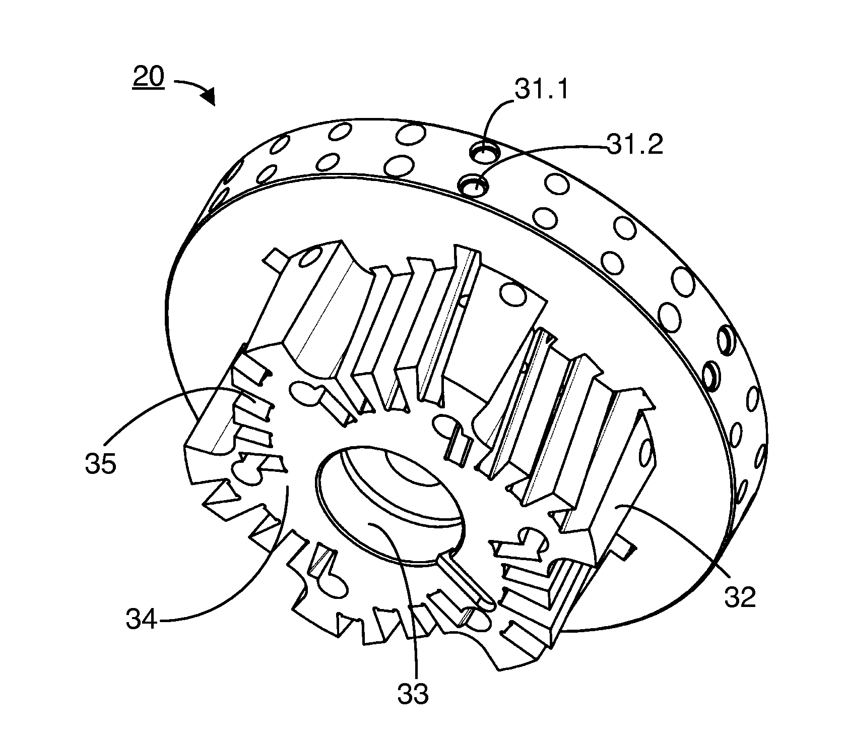 Universally usable bar cutter head and use thereof