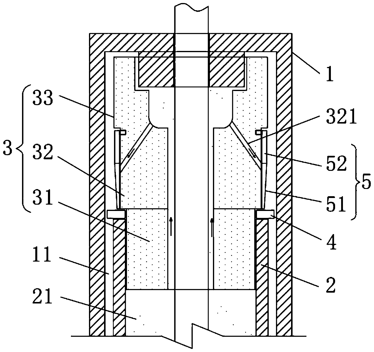 Automobile damping guider with air seal structure