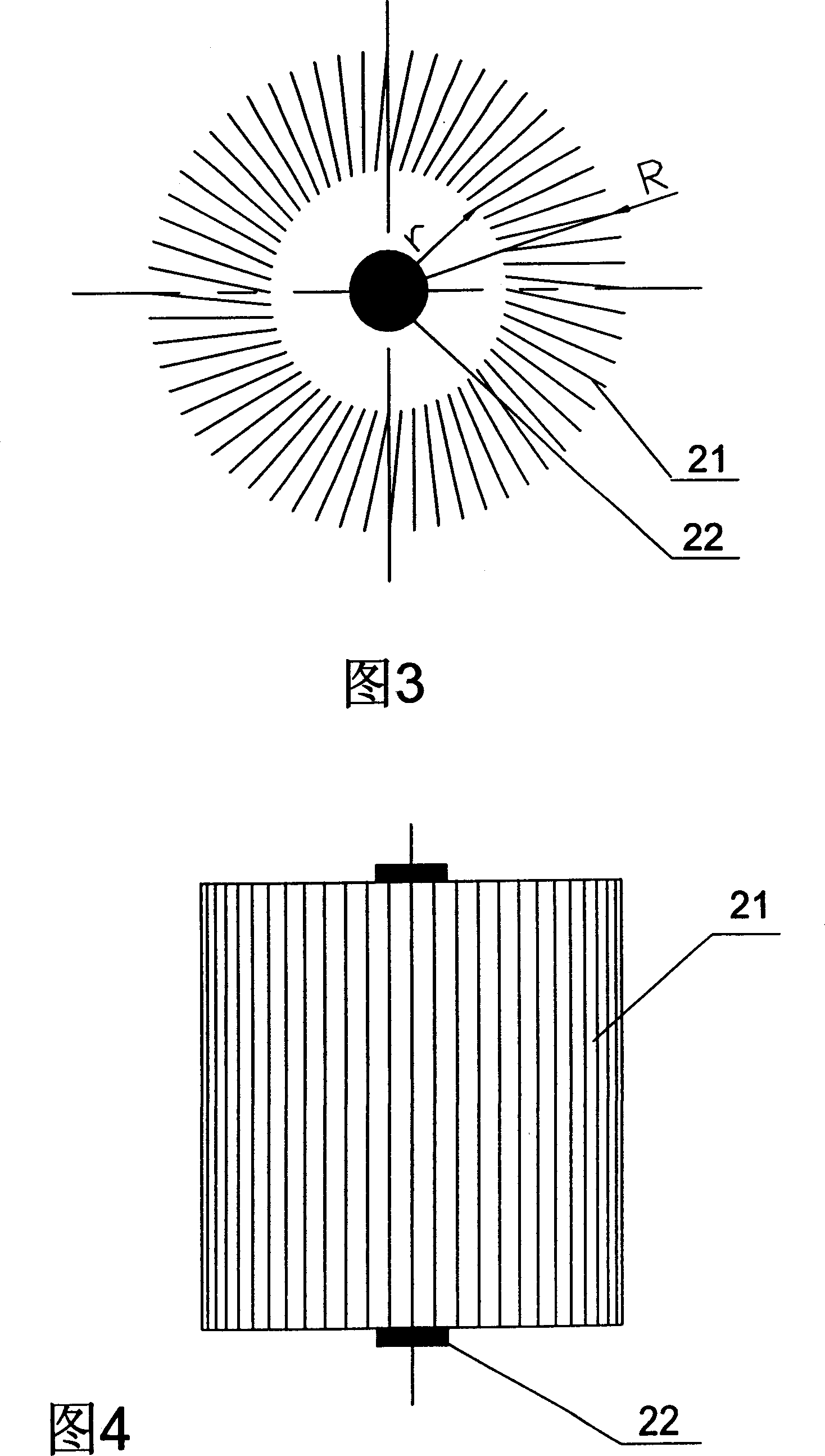 Sheet combination type structure of photocatalyst carrier