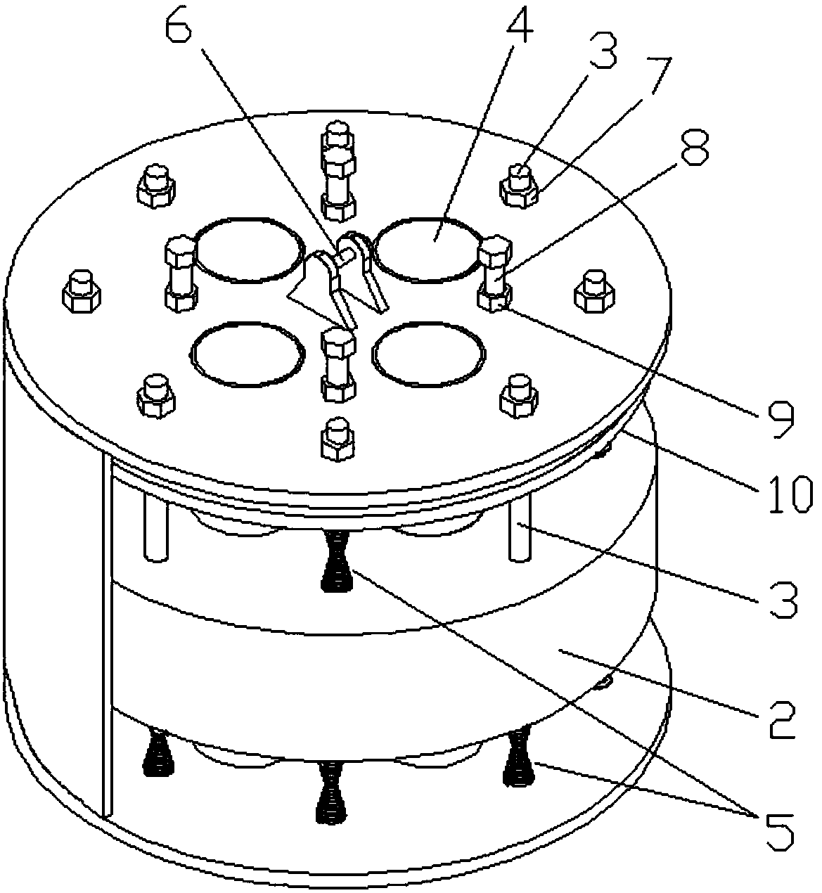 Reciprocating type vibratory forced ramming hammer