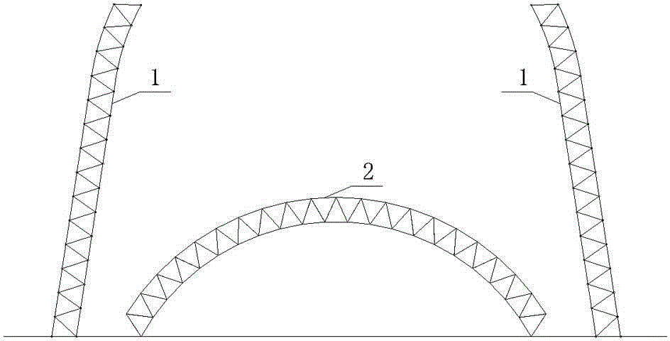 Lifting and installation method of high curved-surface net racks