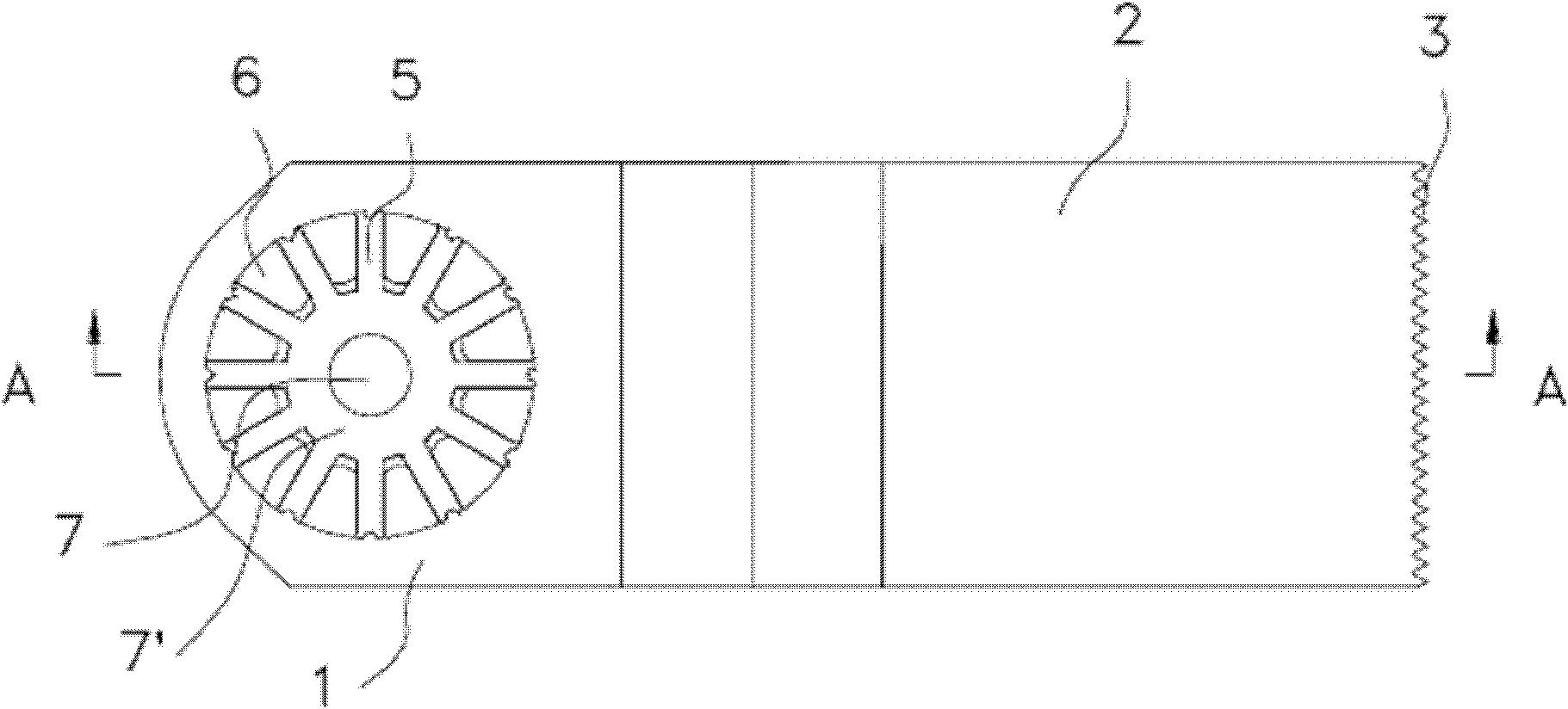 Working component capable of being fit with various shaft ends