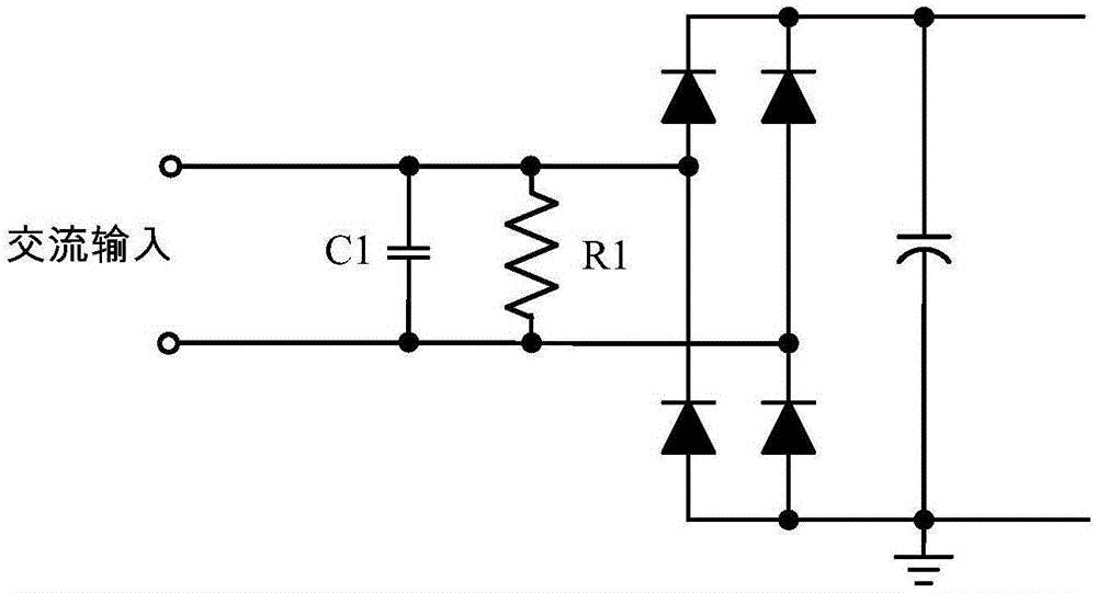 X capacitor discharge control circuit used in switching power supply