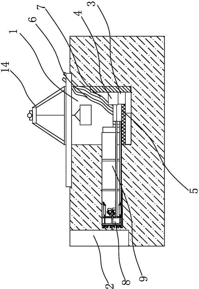 Push pipe construction method and push pipe device