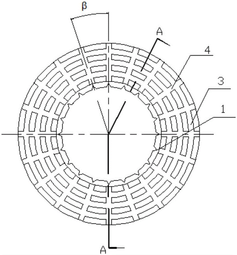 Anti-deformation dual disc of hydro-viscous speed regulating clutch