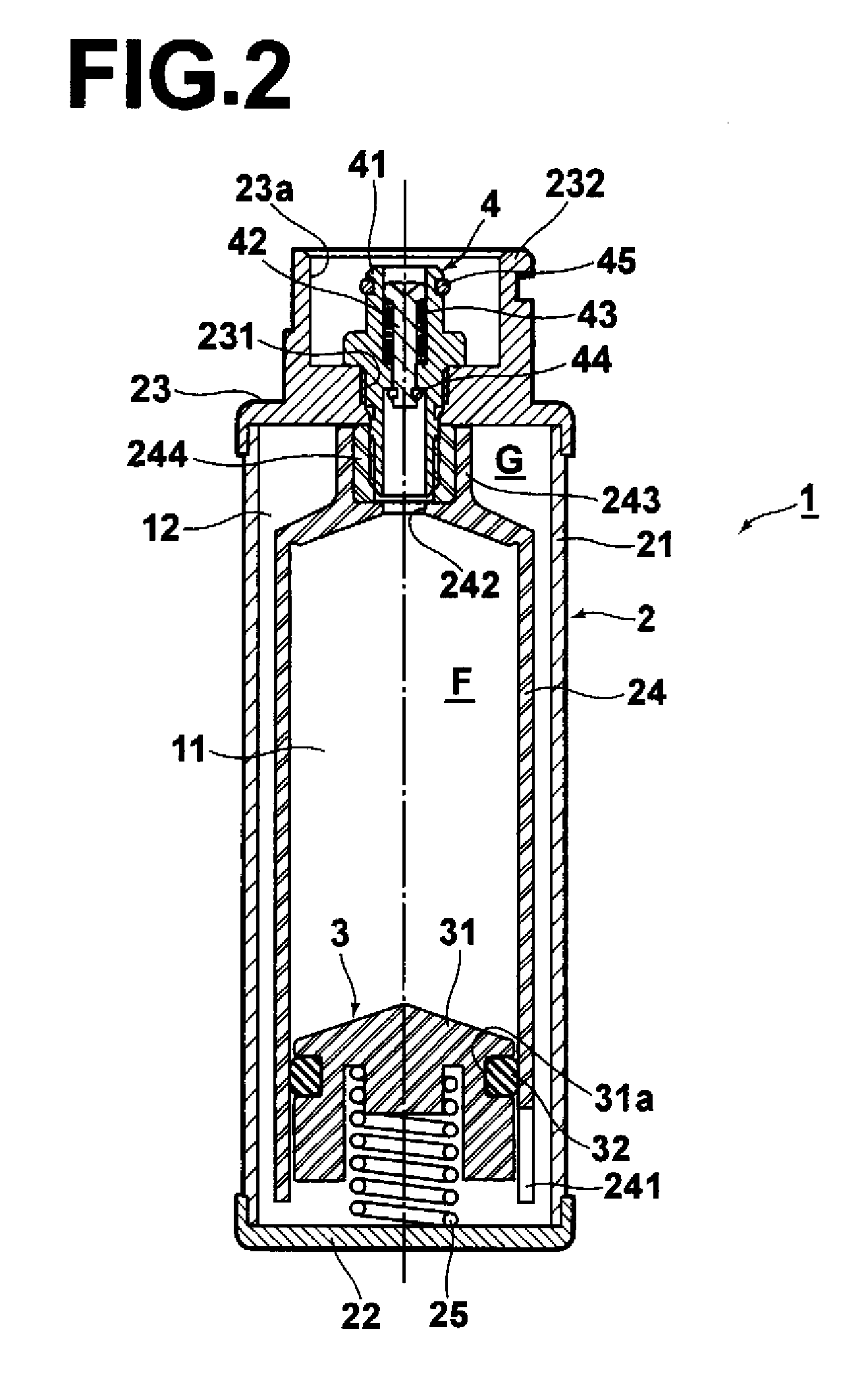 Fuel container for fuel cell