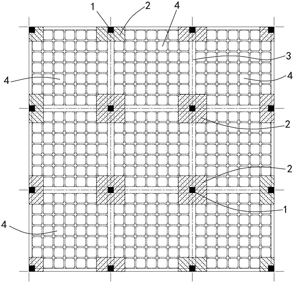 Composite floor with self-weight reducing function and favorable structural stiffness