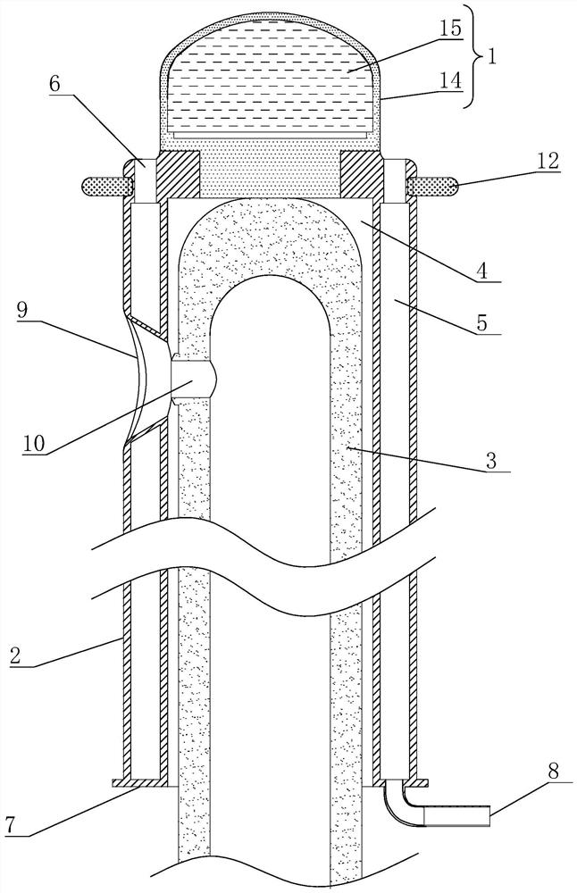 Nasal cavity internal drug administration device for tree shrews